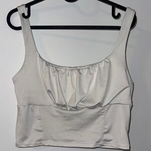 Ruched Crop Tank Top